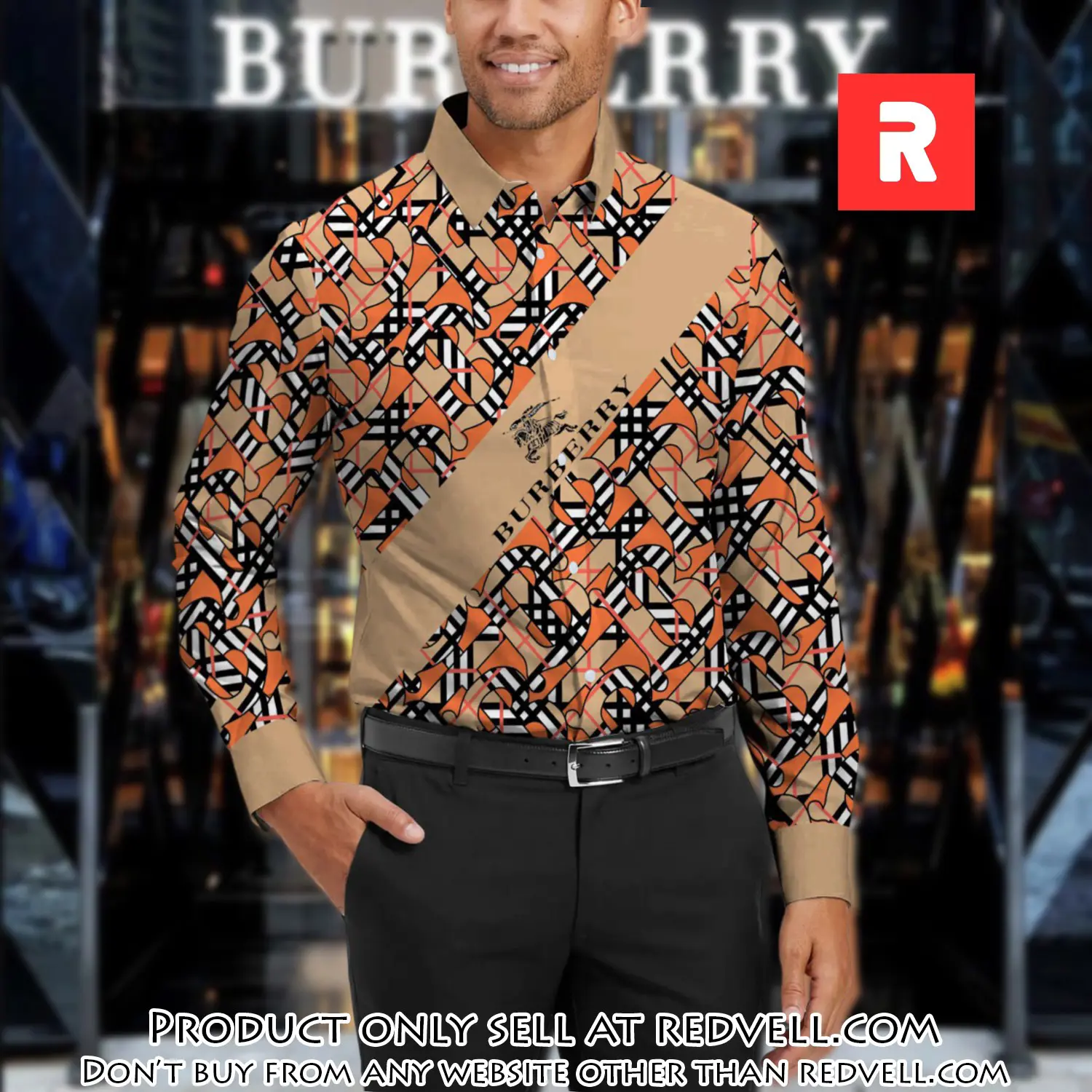 Burberry long sleeves button down shirt for elegant men lsb1017 rv5332369